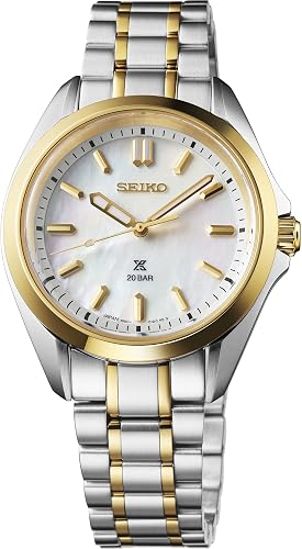 SEIKO Prospex Women's Watch – Stainless Steel, Water Resistant, Date Display
